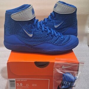 Nike Inflict Blue Wrestling Shoes